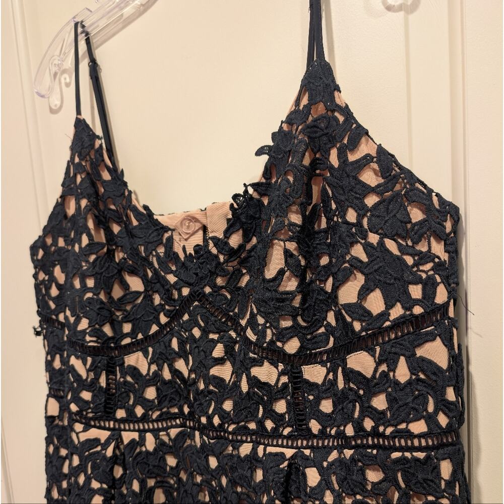 So Fancy Lace Navy Midi Dress City Chic Plus Size 20 - Picture 4 of 12
